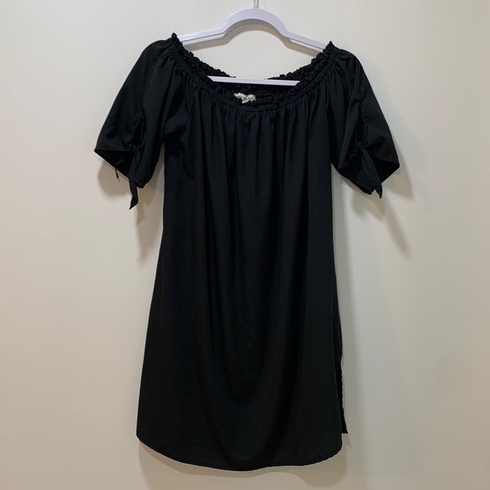 SPEED CONTROL NEW YORK black shift dress